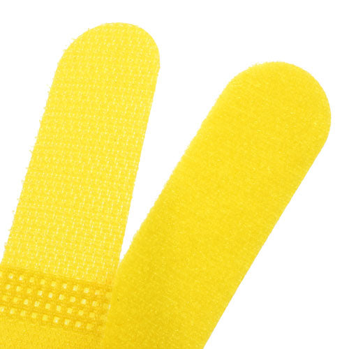 Yellow 50pcs/lot Nylon Cable Ties  Magic Tape Strap for Wire Cord Binding Management Organizer 18cm x 2cm (LxW)