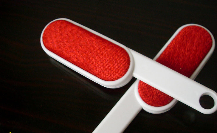 Double Sided Lint Fluff Dust Brush Pet Hair Fabric Remover Cloth Clothing Cleaning