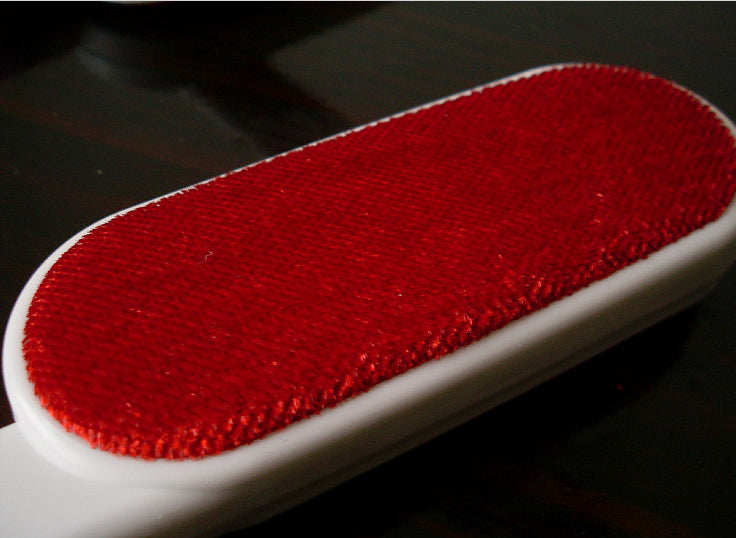 Double Sided Lint Fluff Dust Brush Pet Hair Fabric Remover Cloth Clothing Cleaning