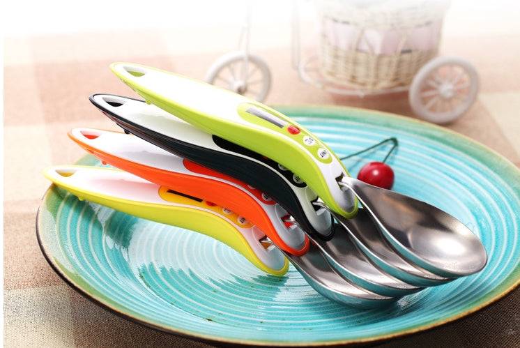 300g/0.1g LCD Display Kitchen Digital Spoon Scale Measuring - Yellow
