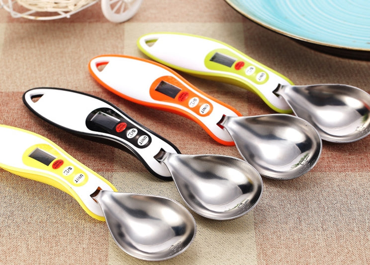 300g/0.1g LCD Display Kitchen Digital Spoon Scale Measuring - Yellow