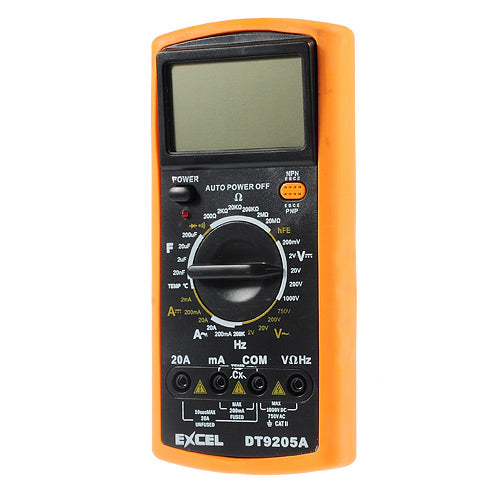 Digital Multimeter Voltmeter Ammeter Ohmmeter Tester Measurer DT9205A