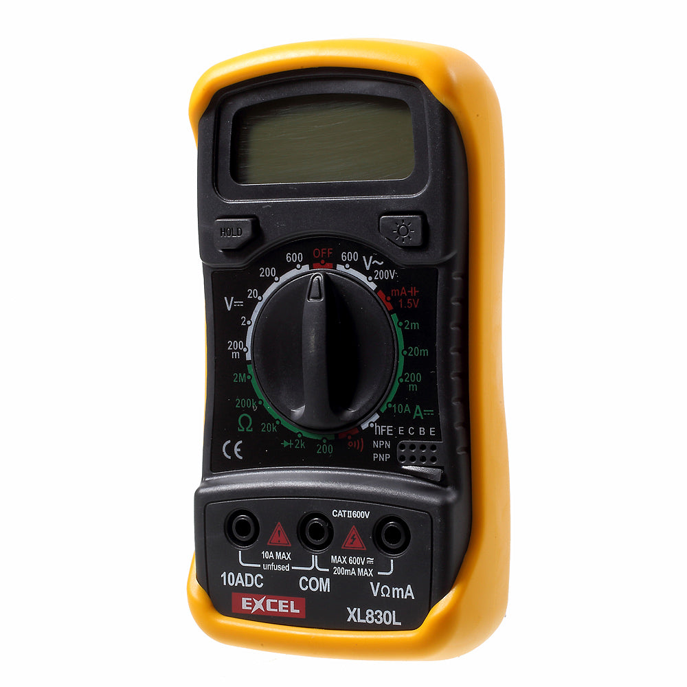 Excel XL-830L Digital LCD Multimeter Voltmeter Ammeter Ohmmeter Tester