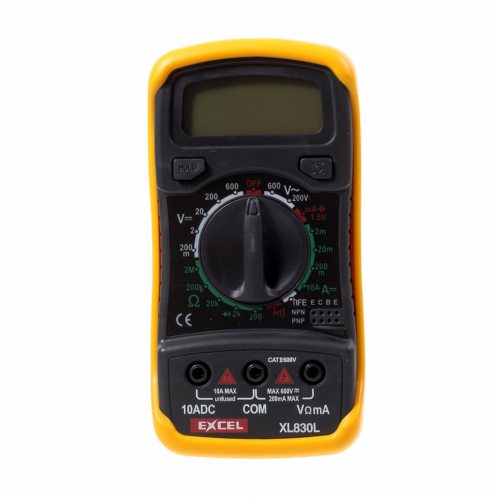 Excel XL-830L Digital LCD Multimeter Voltmeter Ammeter Ohmmeter Tester