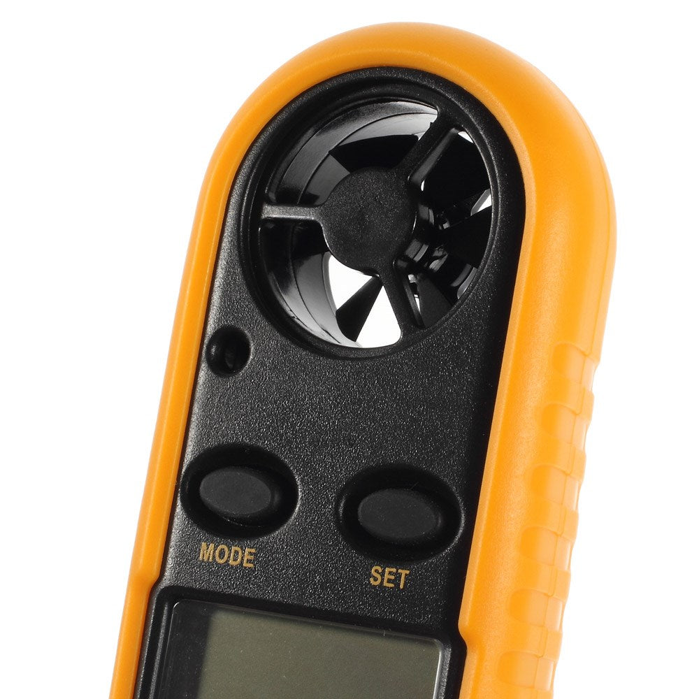 Uniqkart GM816 LCD Wind Speed Temperature Gauge Anemometer w/ Strap