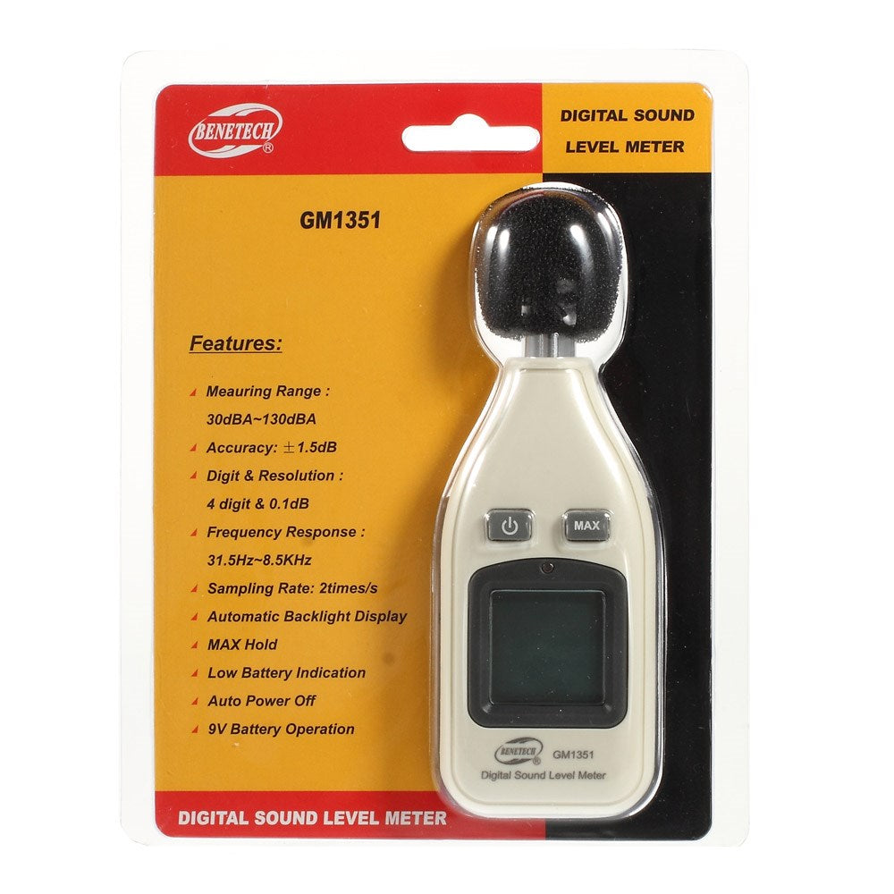 Uniqkart GM1351 LCD Digital Sound Level Meter Noise Tester