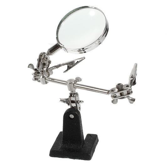 BX806 Desk Magnifying Glass Magnifier w/ Two Clamps