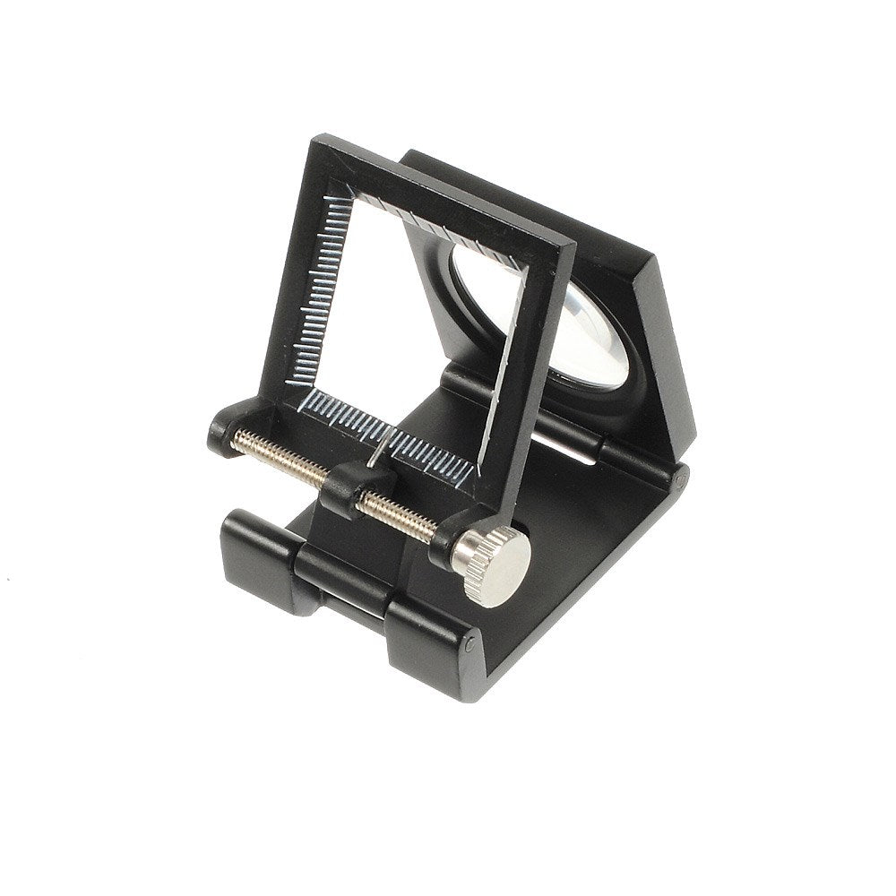 C308A 15X 2 LED Light Helping Hand Magnifier Foldable Magnifying Glass