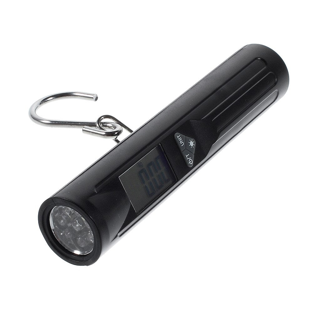 LCD Digital Electronic Hanging Luggage Scale w/ Flashlight Max 40Kg / 88 lbs