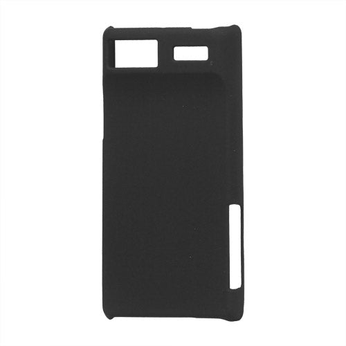 Rubberized Hard Plastic Case for Motorola RAZR V XT889 - Black