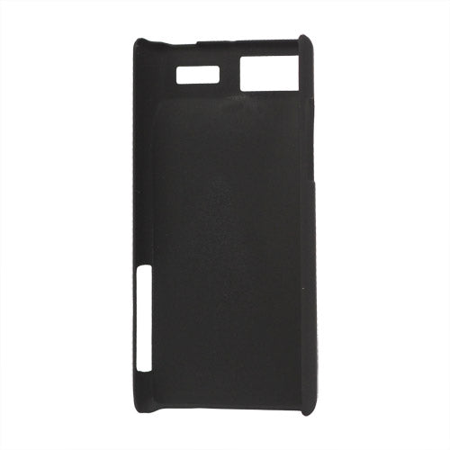 Rubberized Hard Plastic Case for Motorola RAZR V XT889 - Black