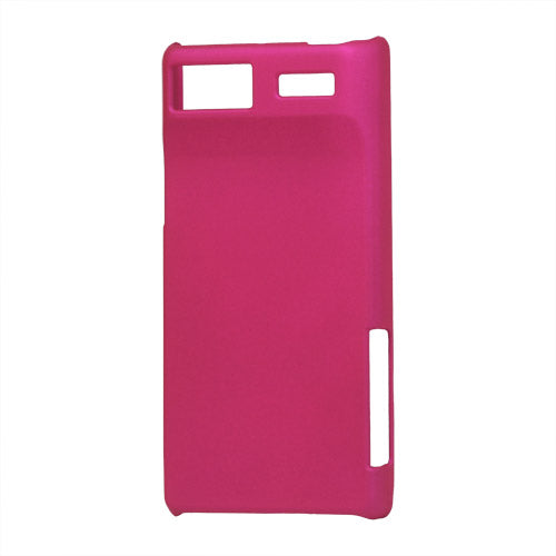 Rubberized Hard Plastic Case for Motorola RAZR V XT889 - Rose