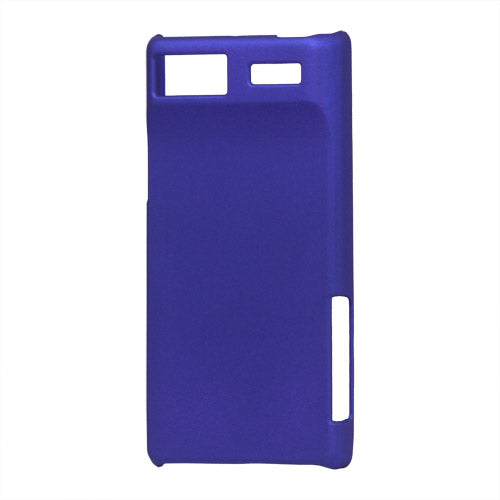 Rubberized Hard Plastic Case for Motorola RAZR V XT889 - Blue