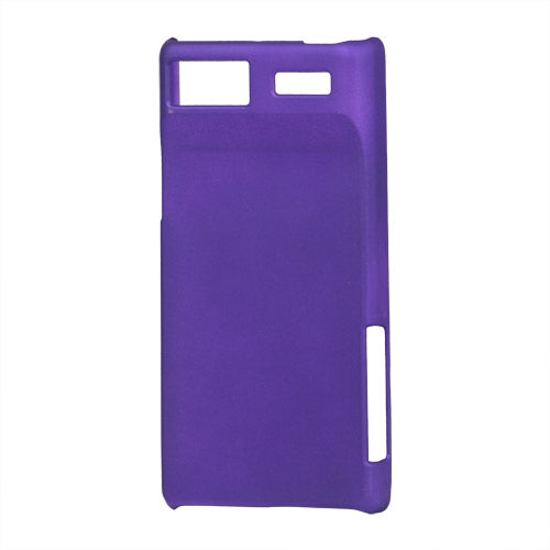 Rubberized Hard Plastic Case for Motorola RAZR V XT889 - Purple