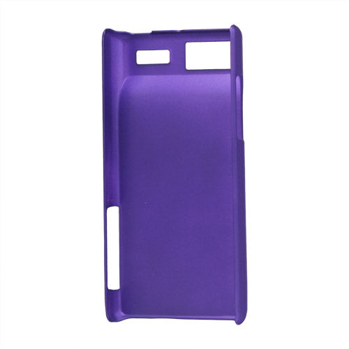 Rubberized Hard Plastic Case for Motorola RAZR V XT889 - Purple