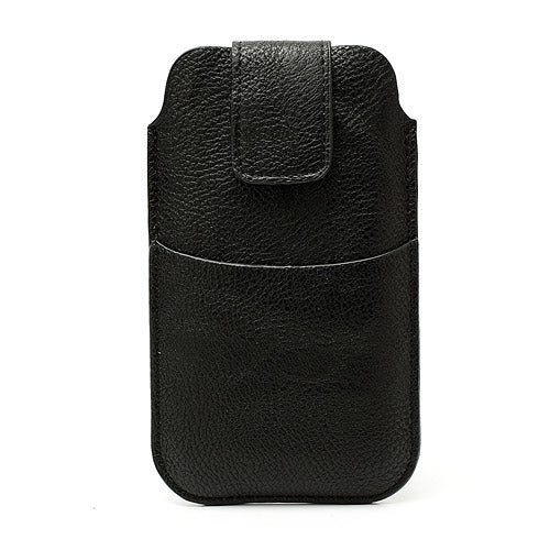 Leahter Pouch Case with Soft Buckle for Samsung Galaxy S 3 III i9300 S4 i9500 i9250 For LG E960 - Black