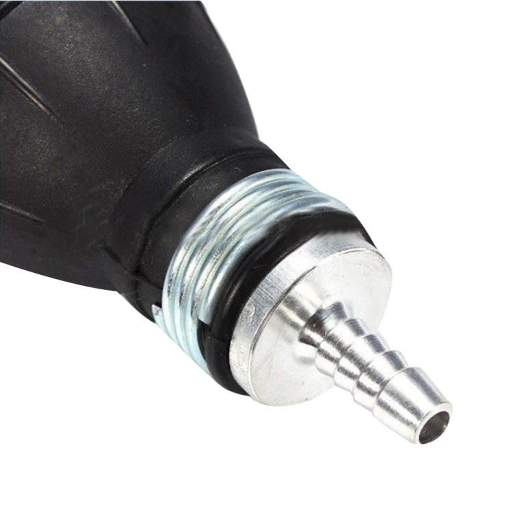 Universal Car Boat Motor Motorcycle Gasoline Pump Spherical Rubber Manual Fuel Pump, Size:6mm(Black)