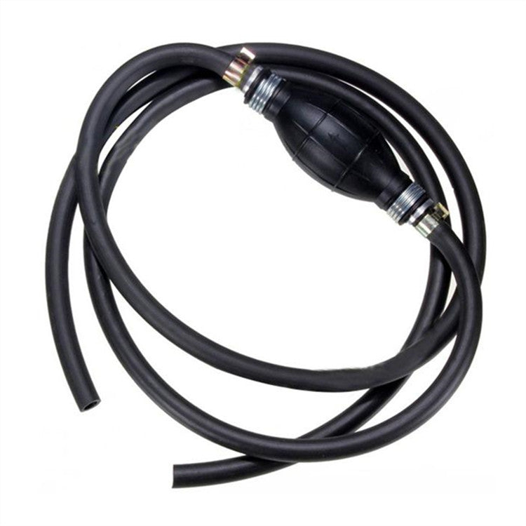 Universal Car Boat Motor Motorcycle Gasoline Pump Spherical Rubber Manual Fuel Pump, Size:6mm(Black)