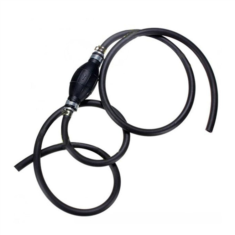 Universal Car Boat Motor Motorcycle Gasoline Pump Spherical Rubber Manual Fuel Pump, Size:12mm(Black)