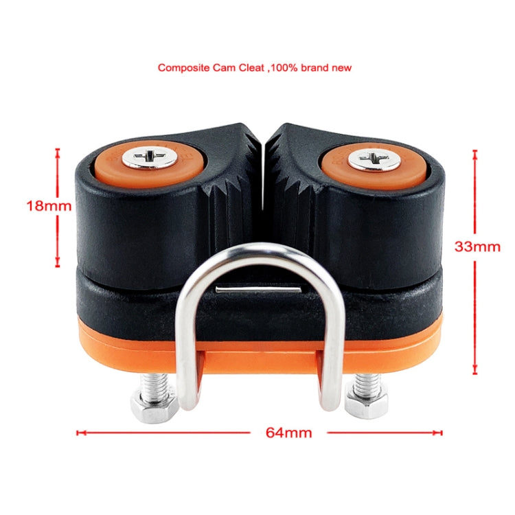 Double Nylon Ball Rope Clamp With Guide Ring Automatic Rope Clamp Boat Accessories