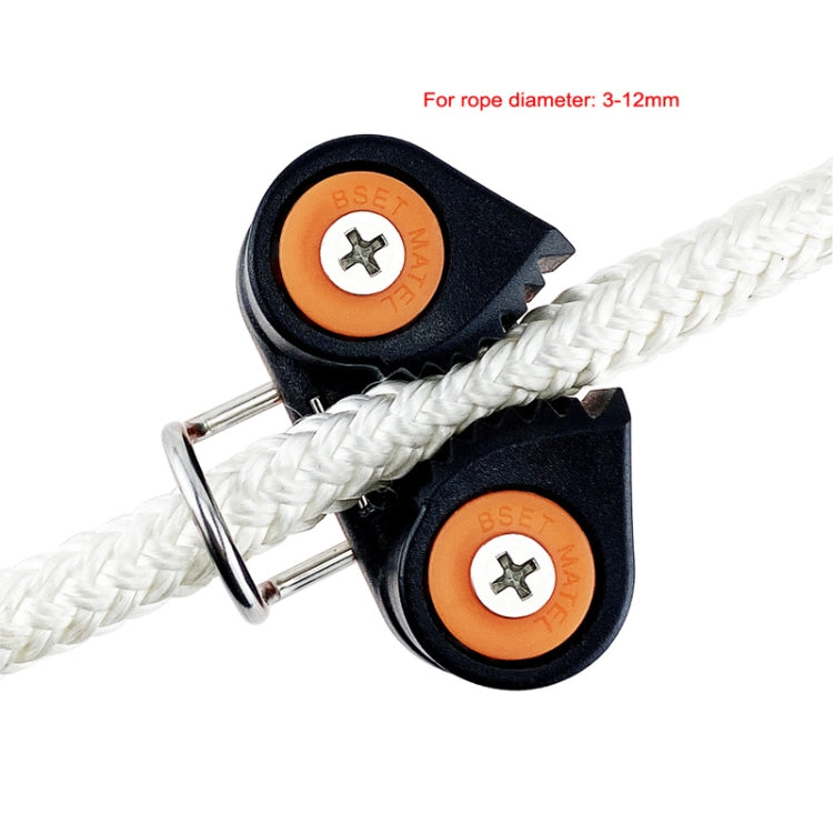 Double Nylon Ball Rope Clamp With Guide Ring Automatic Rope Clamp Boat Accessories