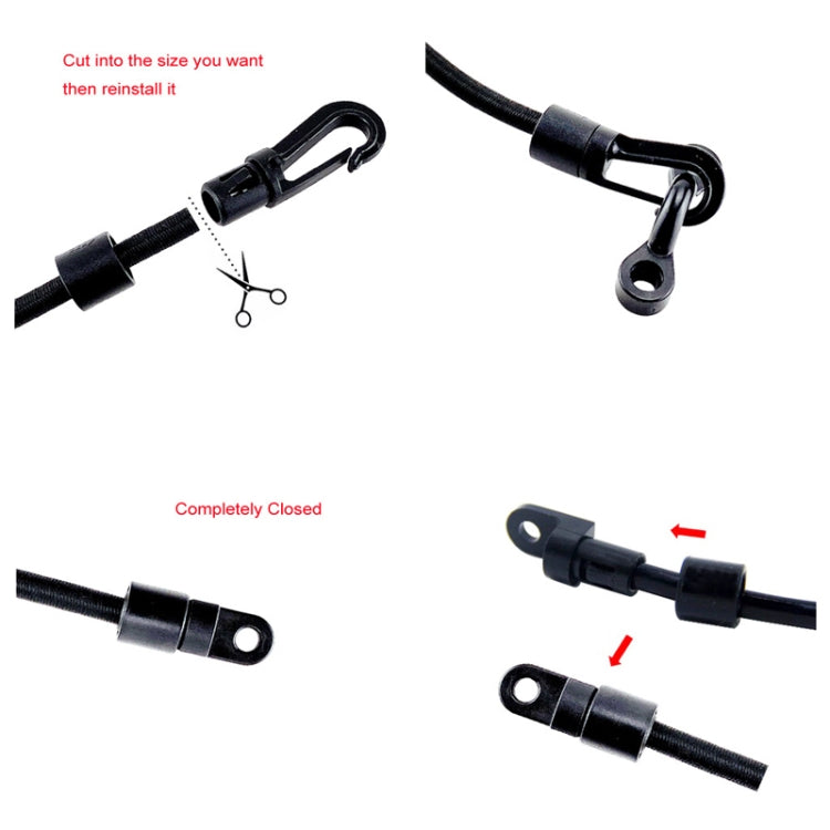 3 PCS Anti-Lost Elastic Rope Adjustable Rope Hook Fishing Rod Holder Belt Surfboard Kayak Accessories