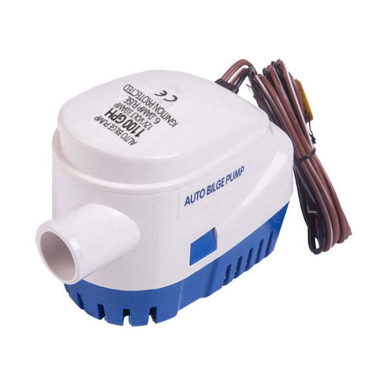 1100GPH-24V Blue Automatic Bilge Pump Submersible Water Electric Pump For Yacht Marine Boat