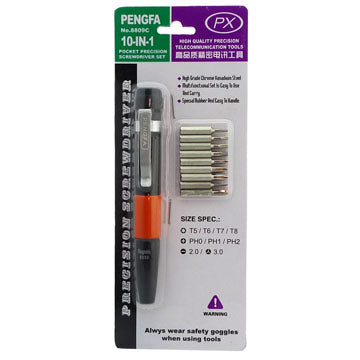 10 in 1 Pocket Precision Screwdriver Set Repair Tools for Mobile Phone 8809c