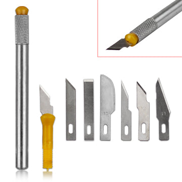 7pcs Hobby Knife Set Crafts Scrapbooking Model Carving Tools