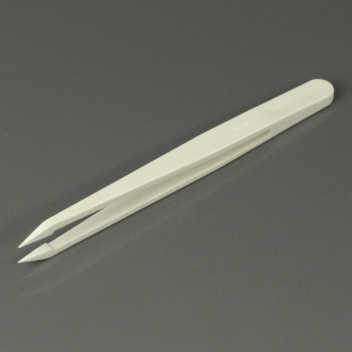 Pointed Tip Anti-static Plastic Tweezer Repair Tool - White