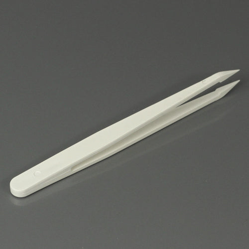 Pointed Tip Anti-static Plastic Tweezer Repair Tool - White