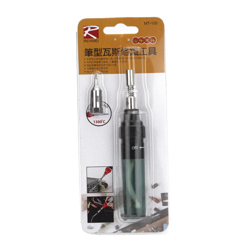 Gas Gun Blow Torch Soldering Solder Iron Butane Cordless Pen Burner Tip MT-100