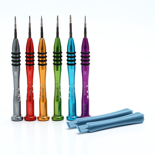 6Pcs Metal Precision Screwdriver Repair Kit with Pick Pry Tool for iPhone &amp; All Cell Phones PR-660-1