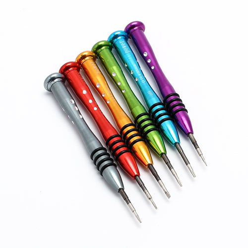 6Pcs Metal Precision Screwdriver Repair Kit with Pick Pry Tool for iPhone &amp; All Cell Phones PR-660-1