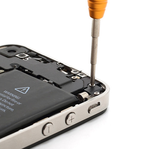 8 in 1 Screwdrivers Pry Opening Repair Tools Kit Set with Roll Leather Pouch for iPhone 4 4S