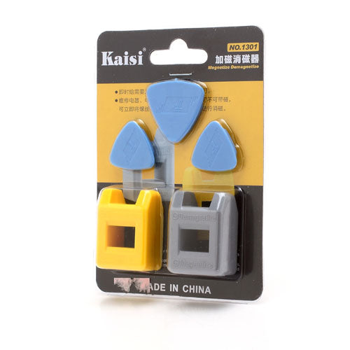 5 in 1 Magnetizer Demagnetizer and Triangle Pry Pick Tool for Mobile Phones (No.1301)