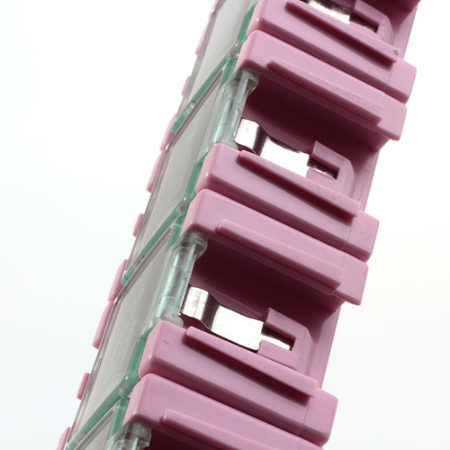 Pink Detachable Ten-bin Plastic Storage Case Organizer Tray Compact for Small Parts Items