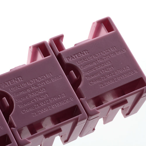 Pink Detachable Ten-bin Plastic Storage Case Organizer Tray Compact for Small Parts Items