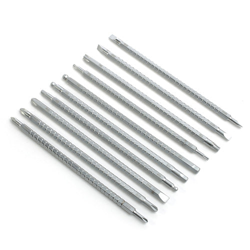 Huijiaqi 10 in 1 Multi-Purpose Adjustable Length Precision Screwdriver Kit
