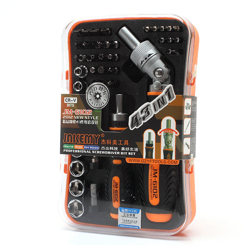 Jakemy 43 in 1 Professional Screwdriver Bit Set Precise Manual Tool JM-6102