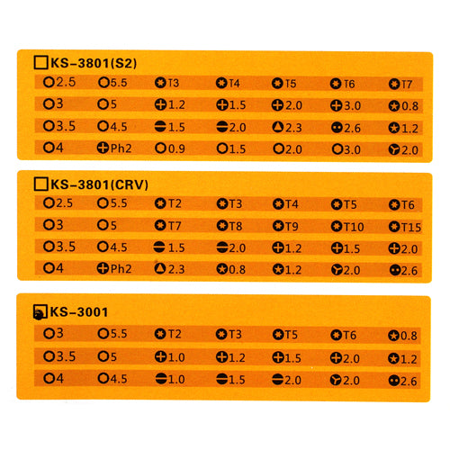 3801 (CRV) 38 in 1 Versatile Screwdrivers Set Repair Hand Tool for Phone Computer Digital Device
