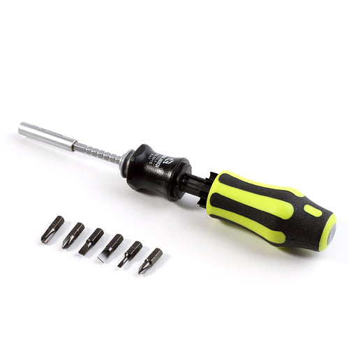 Huijiaqi 6 in1 Multi-Bit Precision Screwdriver Set Home Car Repairing Tool