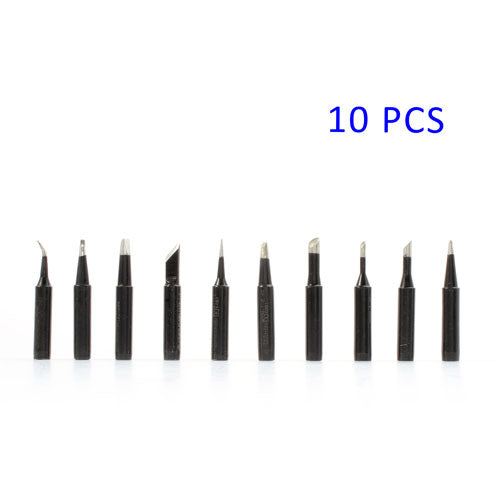 10PCS Replaceable Solder Iron Tip 900M-T Series for Soldering Rework Station - Black