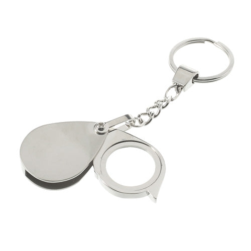 5X Stainless Steel Keychain Magnifier