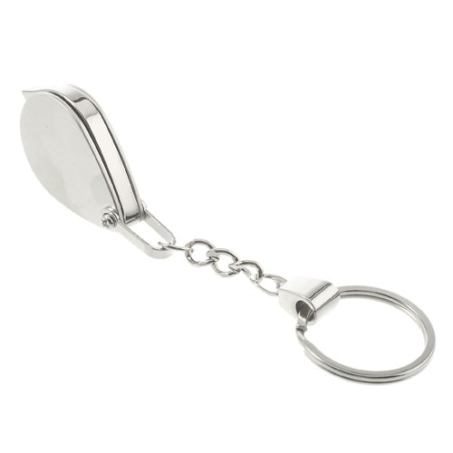5X Stainless Steel Keychain Magnifier