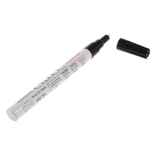 HUA ZHI WEN Paint Pen Glossy Metal Outer Surface Marking Ink Marker - Black