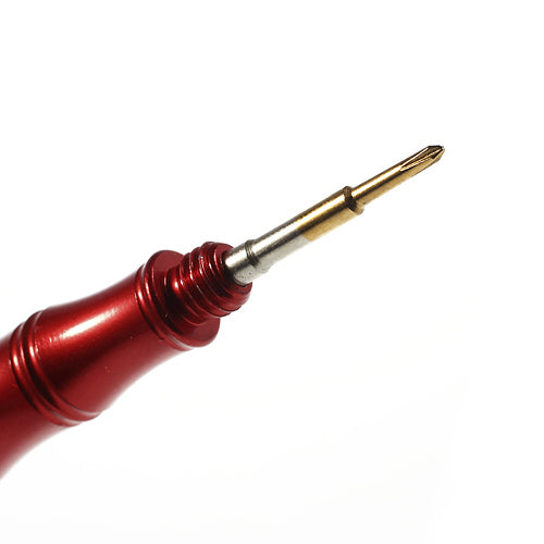 Pentalobe 0.8 + Philips Cross 1.5 Double Ended Steel Screwdriver Open Tool for iPhone SE 5s 5c 5 4s 4 - Red