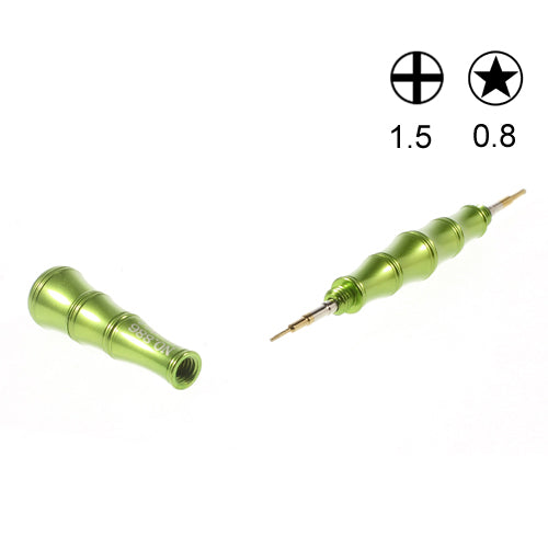 Pentalobe 0.8 + Philips Cross 1.5 Double Ended Steel Screwdriver Open Tool for iPhone SE 5s 5c 5 4s 4 - Green