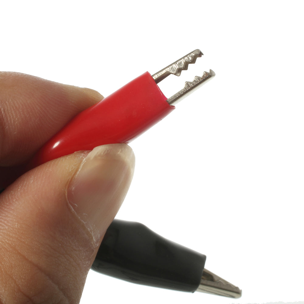 Universal Phone Maintenance Power Supply Test Lead Cable Kit (2 Alligator Clips 2 Banana Plugs 4 Hook Clips)