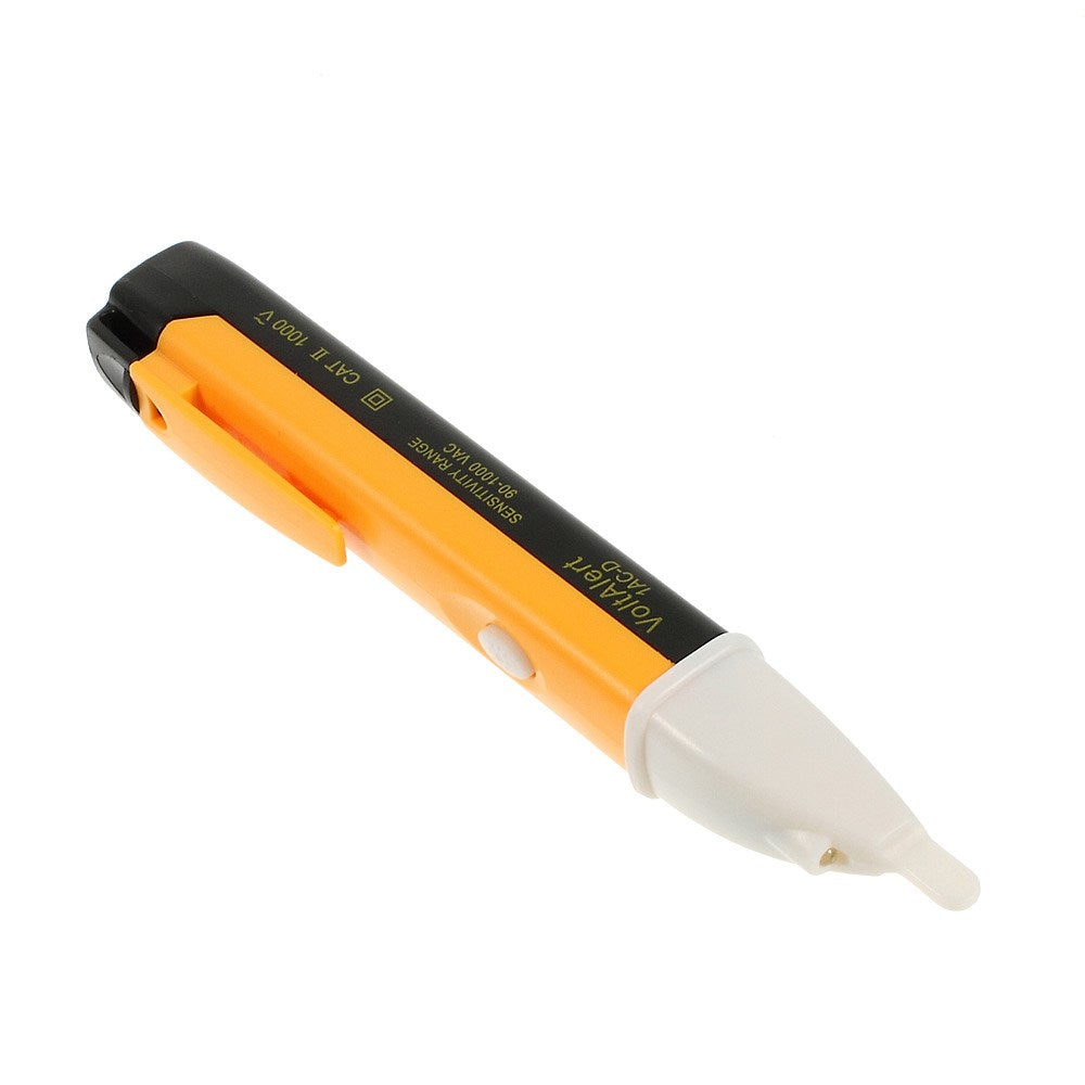 IAC-D AC Electric Voltage Tester Volt Alert Pen w/ LED Light 90-1000V - Black/ Orange